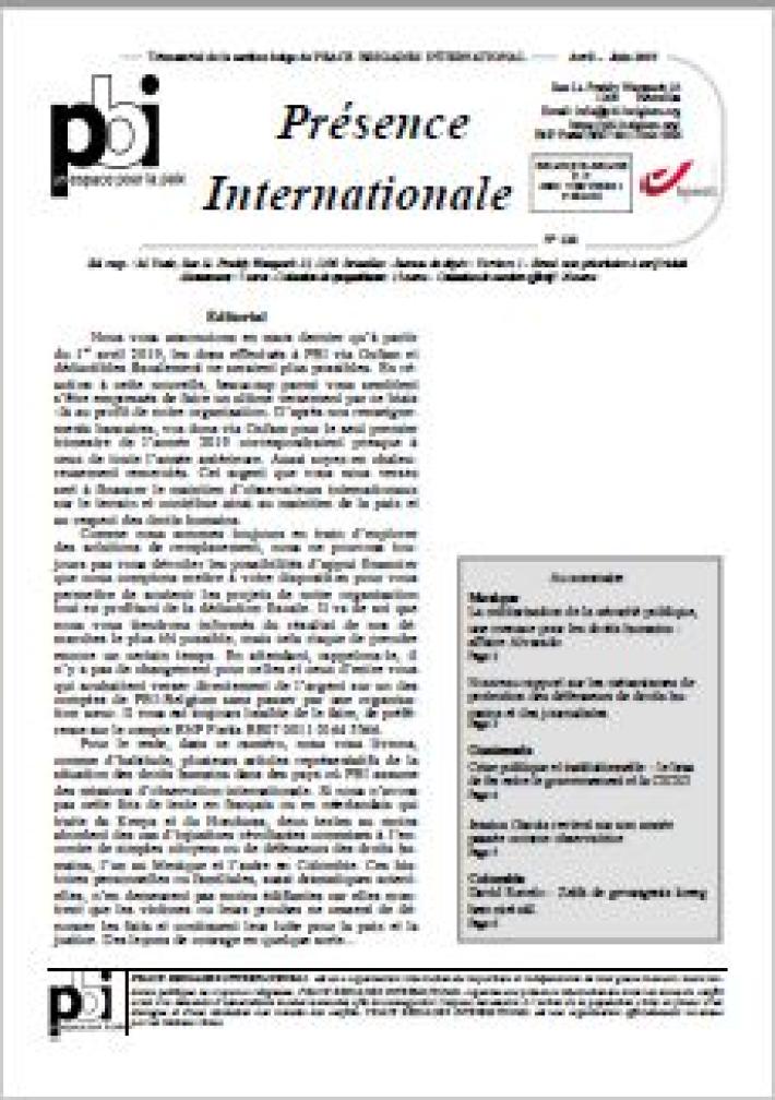 Présence Internationale N° 128